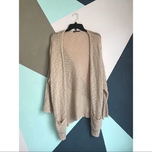 Pink Champagne Colored Knit Cardigan